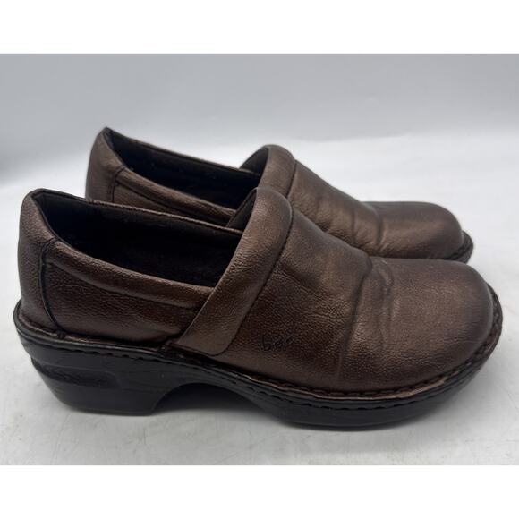 BOC‎ Women's Clog Peggy Slip On Shoe Size 8 Gold Metallic - Picture 3 of 6